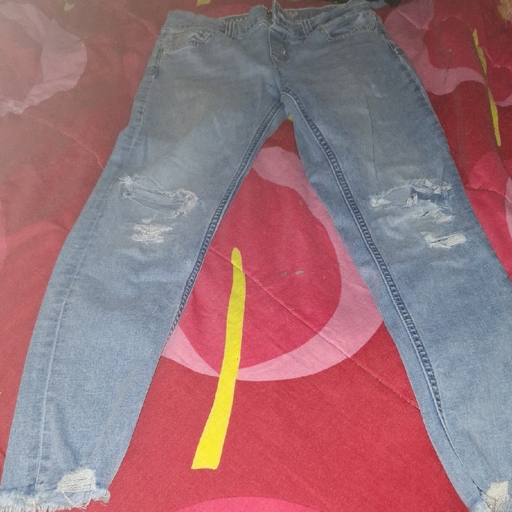Justice Kids Distressed Blue Jeans